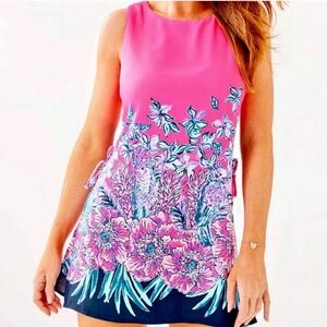 Lilly Pulitzer Pink Floral Sleeveless Romper